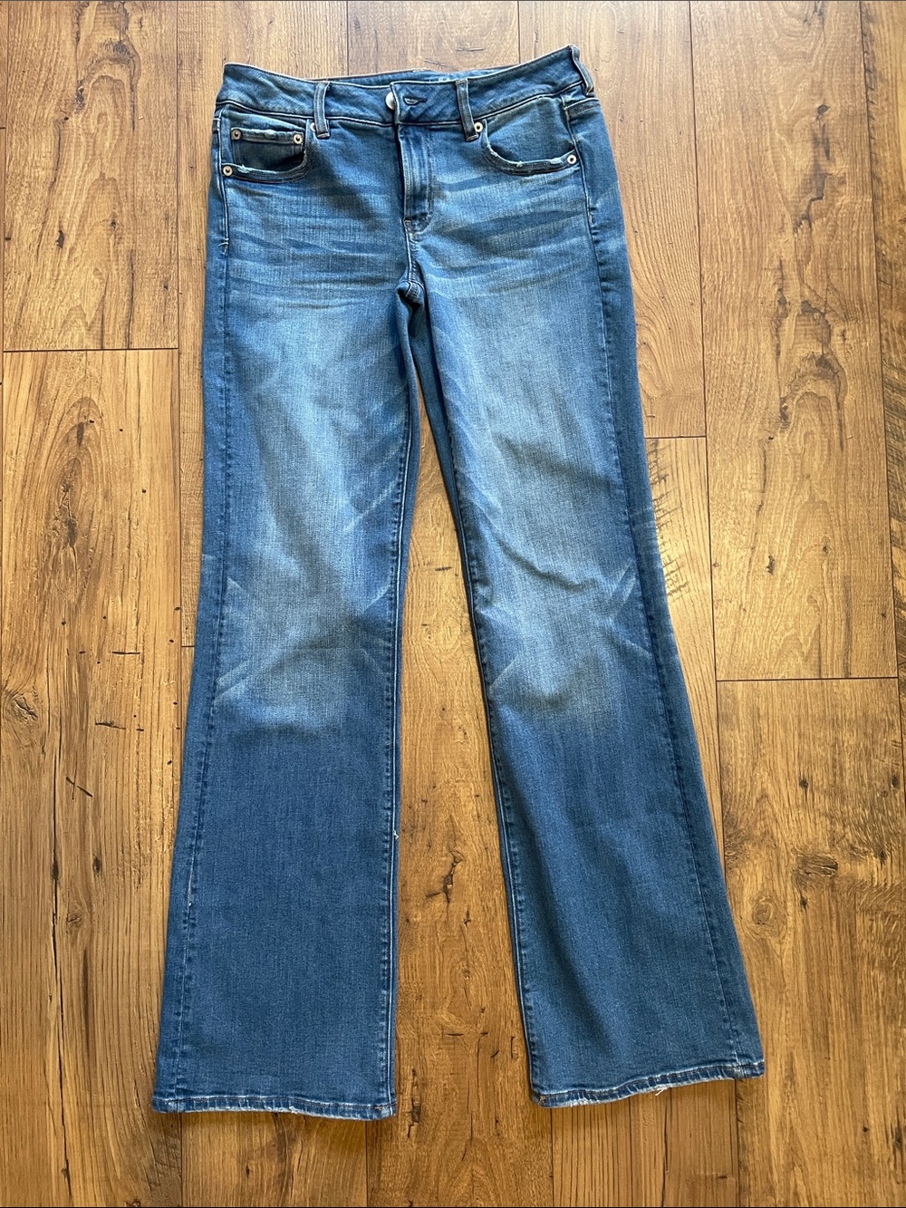 American Eagle Outfitters Women's Blue Flare Jeans